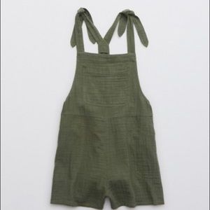 Aerie Olive Green Shortalls
